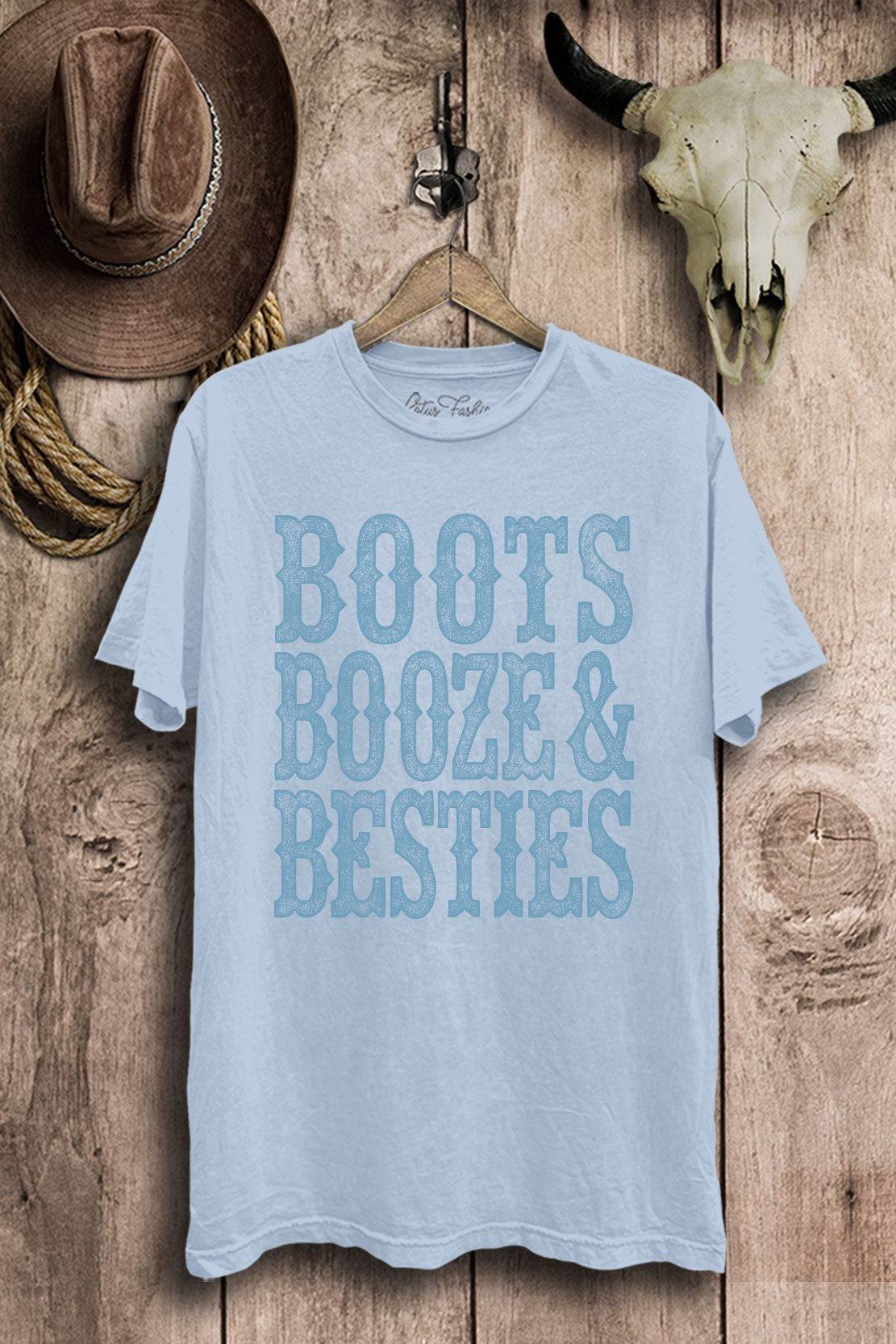 Boots Booze & Besties Western Graphic T-Shirt