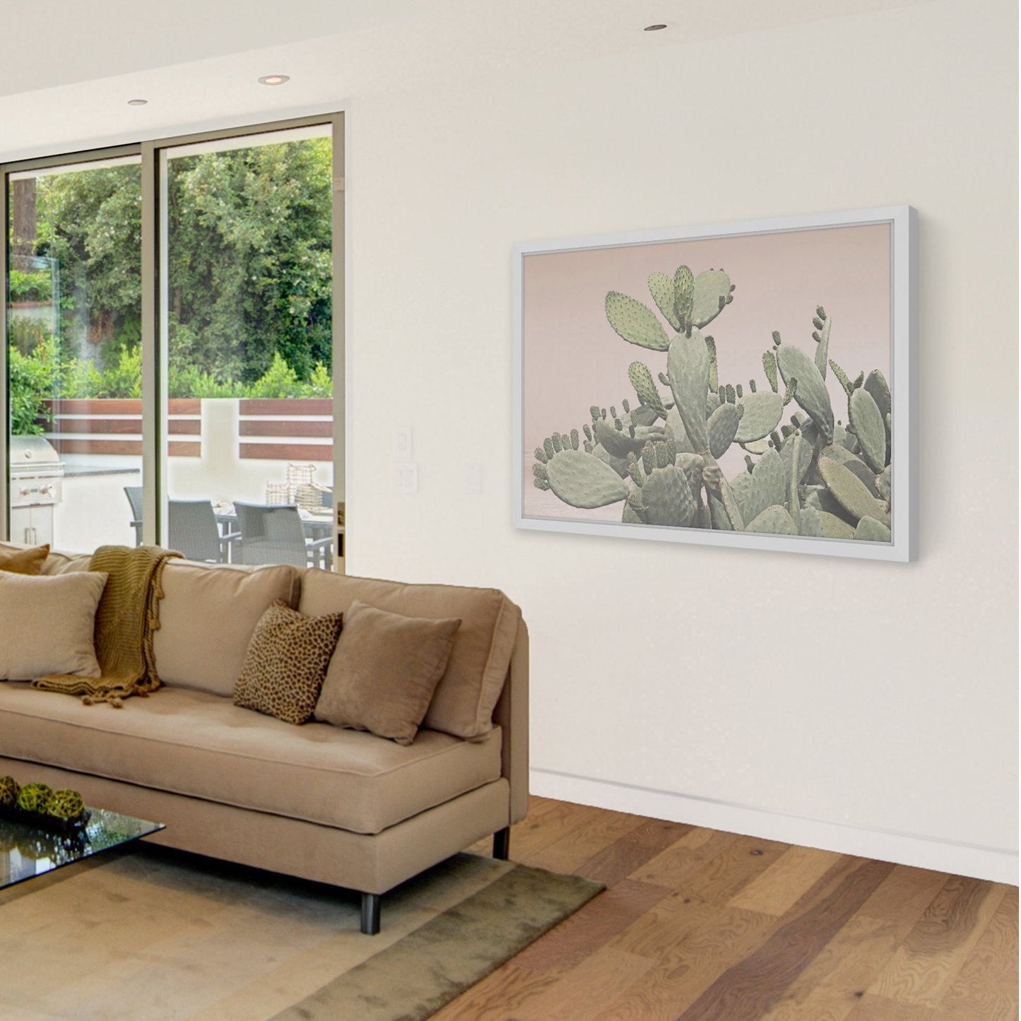 Southwestern Cactus Bunch Framed Print Wall Art