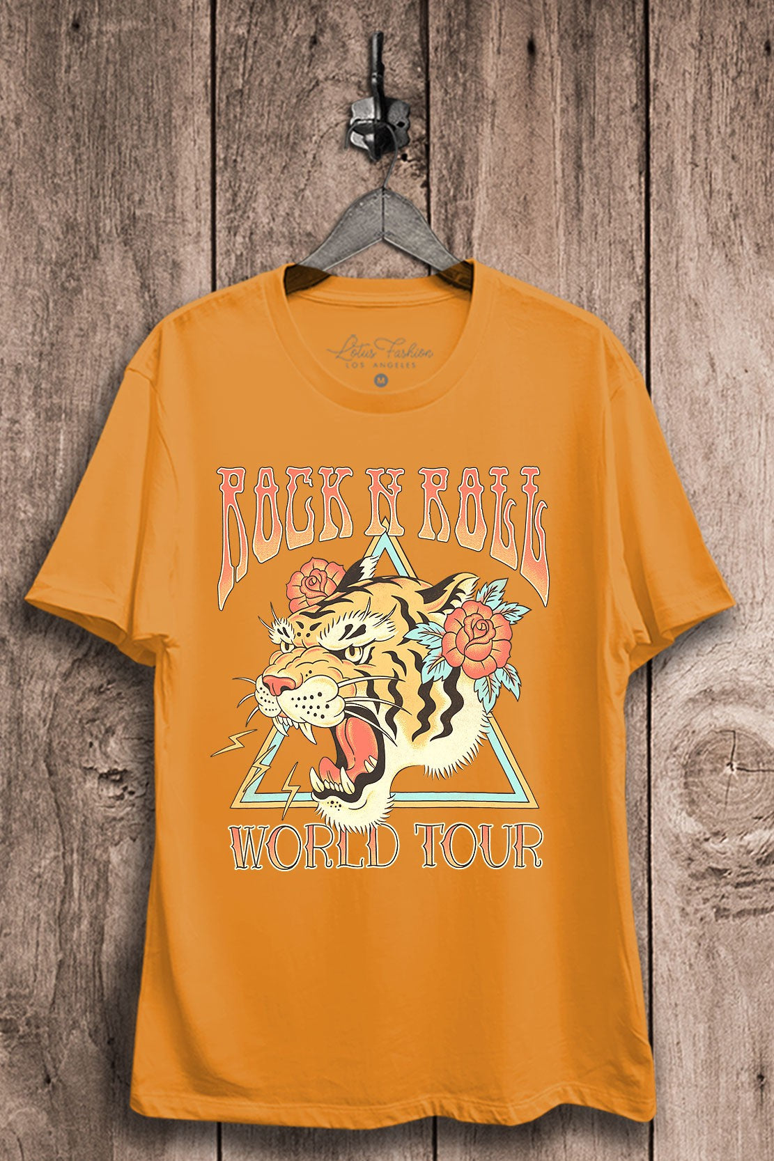 Rock N Roll Savage Tiger Graphic T-Shirt