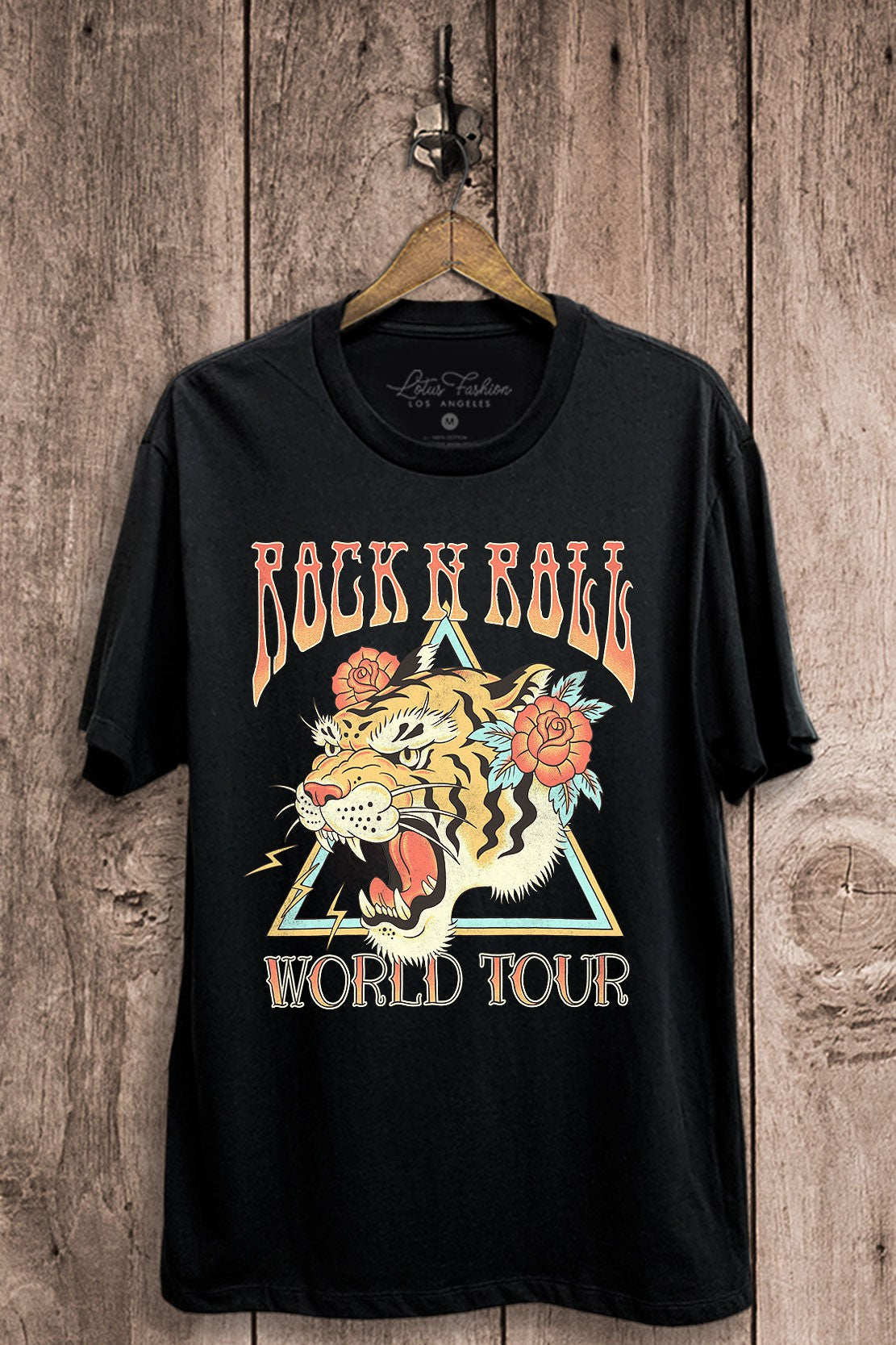 Rock N Roll Savage Tiger Graphic T-Shirt