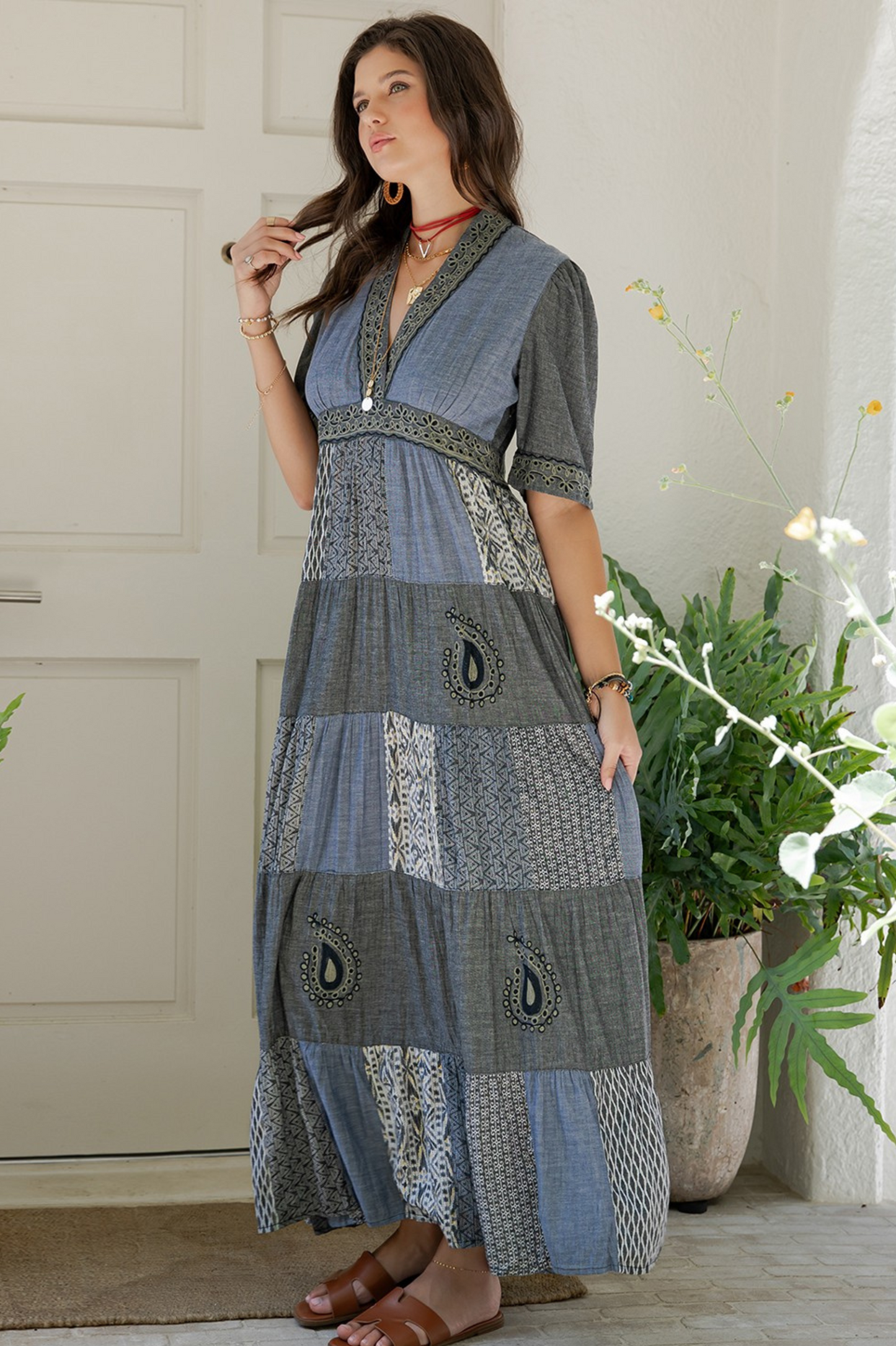 Threads of Time Boho Maxi Dress