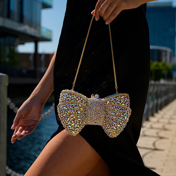 Bolso de Noche Piña Adornado con Pedrería de Cristal Austriaco