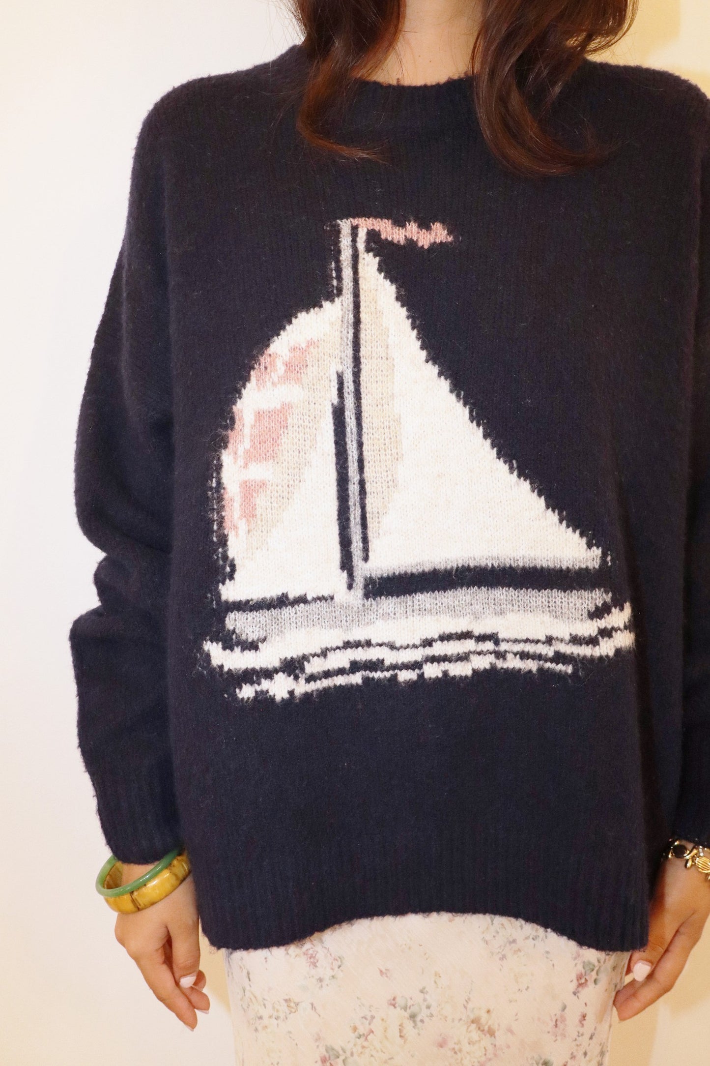 White Sails Wool Blend Sweater