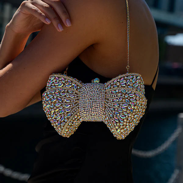 Bolso de Noche Piña Adornado con Pedrería de Cristal Austriaco