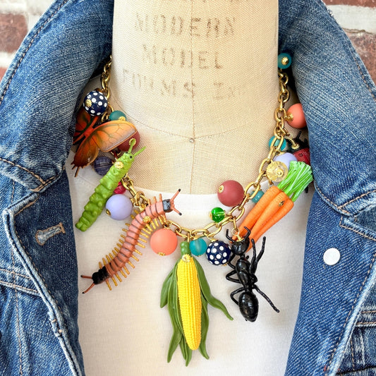 Lenora Dame Garden Insects Necklace