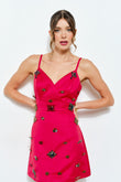 Brooch The Topic Jeweled Red Party Dress