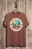 Desert Drifter Roses Cactus Western Graphic T-Shirt