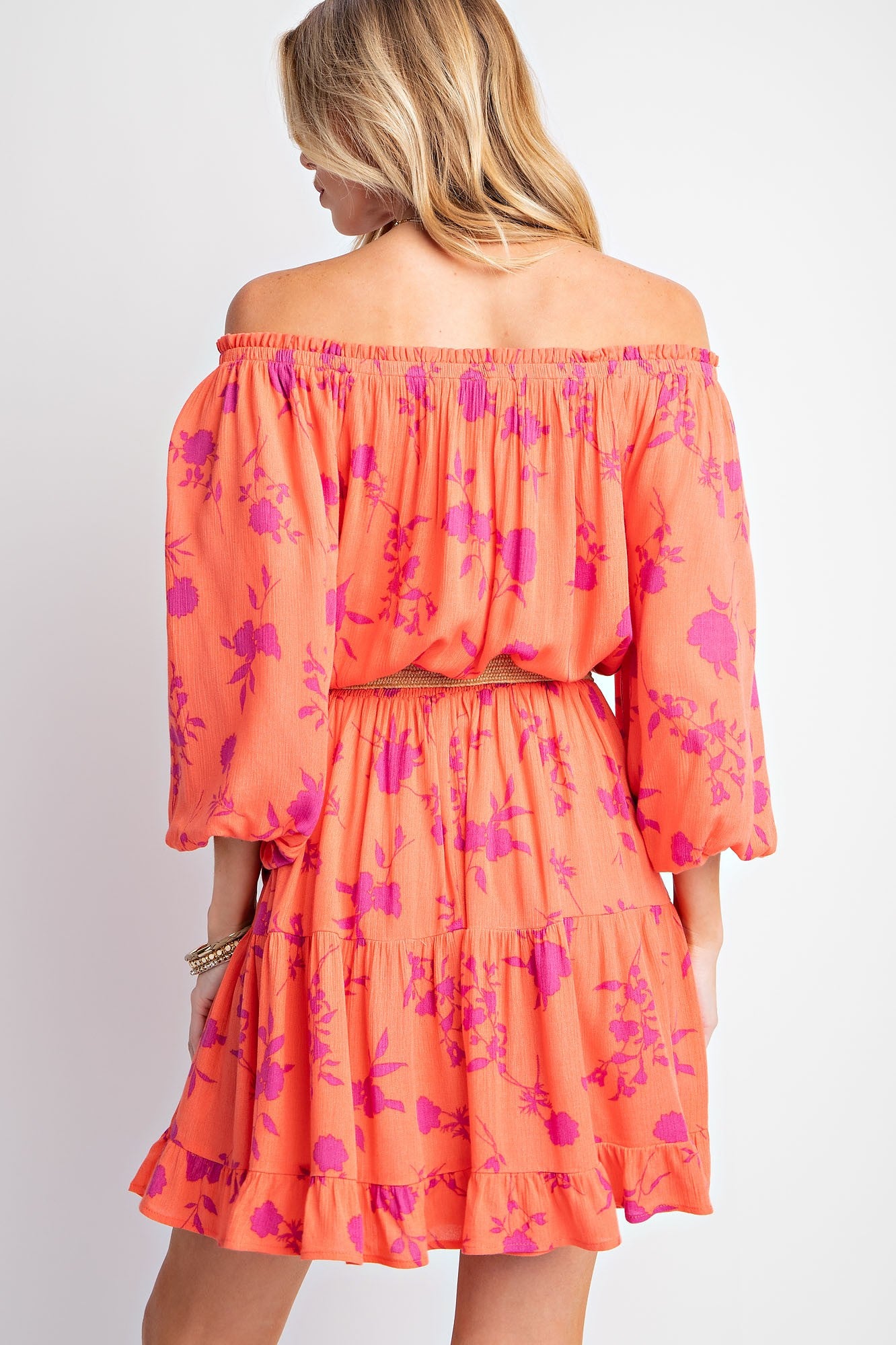 Floral Frenzy Gauze Mini Dress