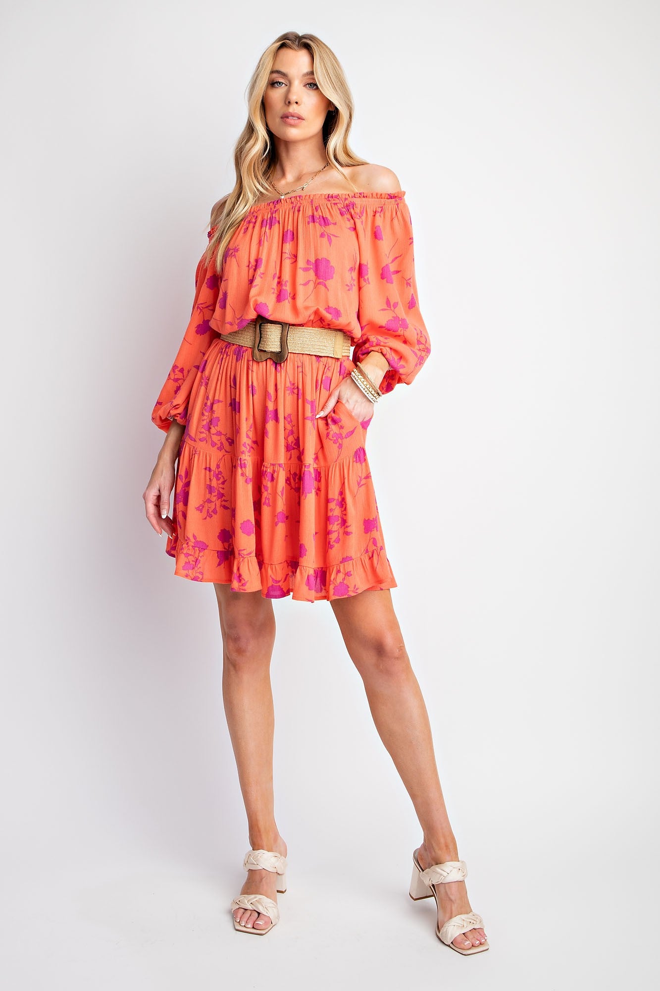Floral Frenzy Gauze Mini Dress