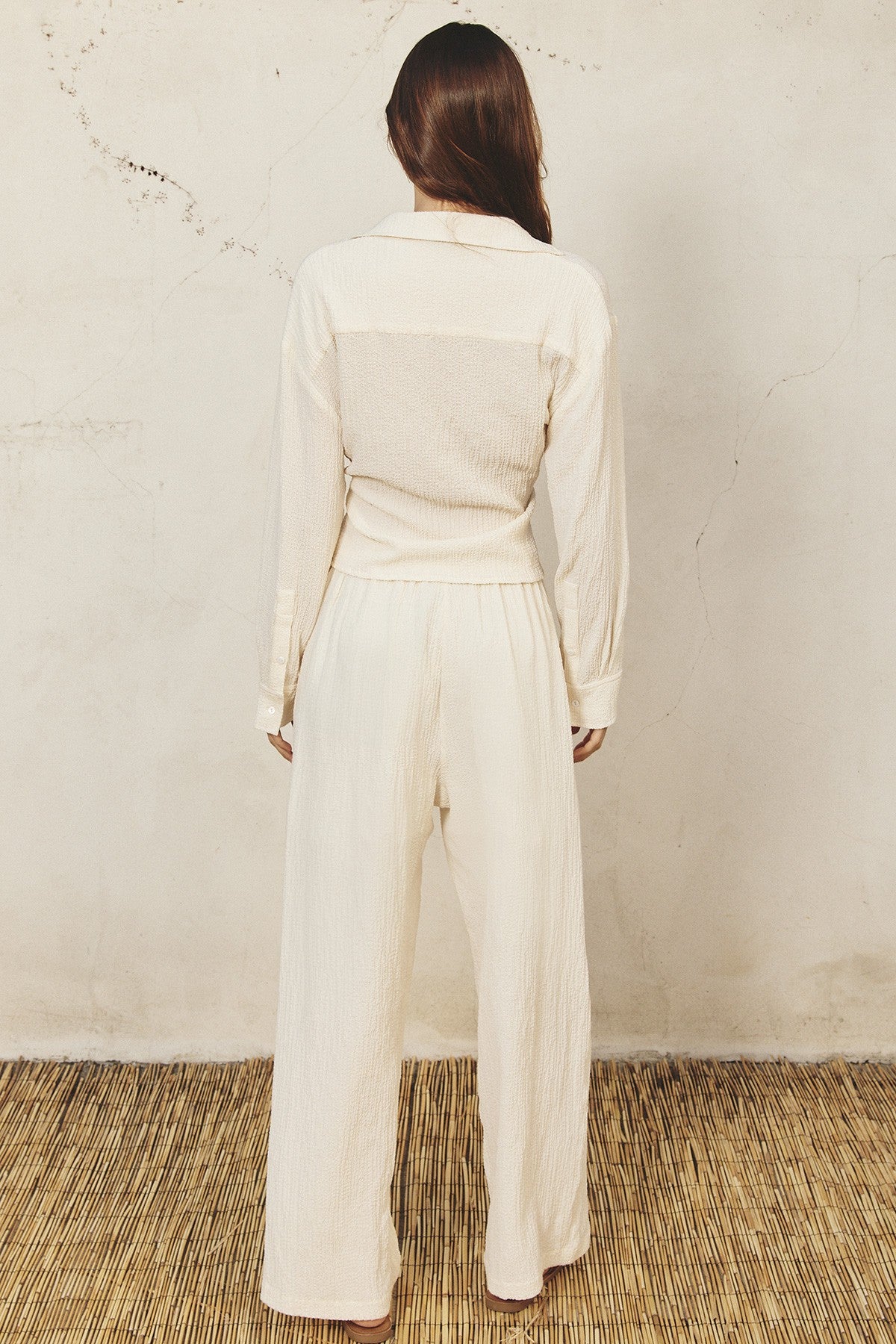 Peace Within Knot Front Top & Pull On Pants SET