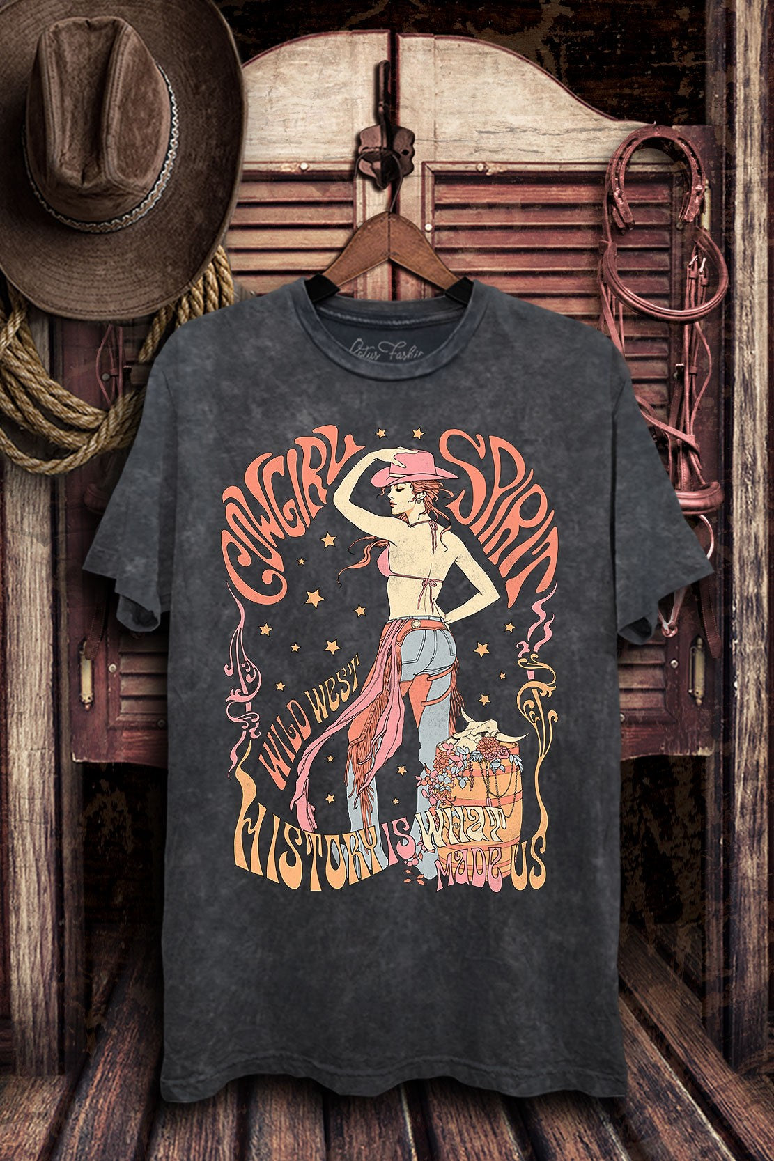 Cowgirl Spirit Wild West Graphic T-Shirt
