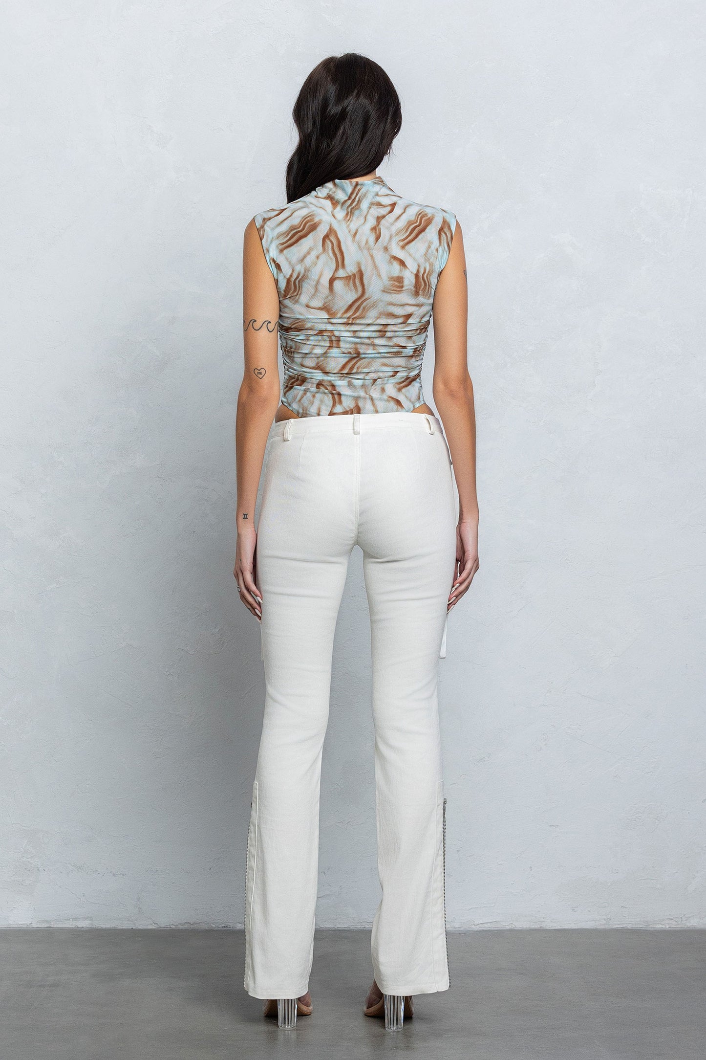Mori Mesh Mock Neck Bodysuit