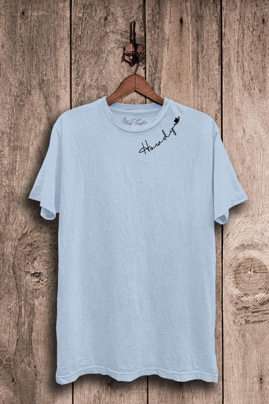 Howdy Cowboy Script Western Graphic T-Shirt