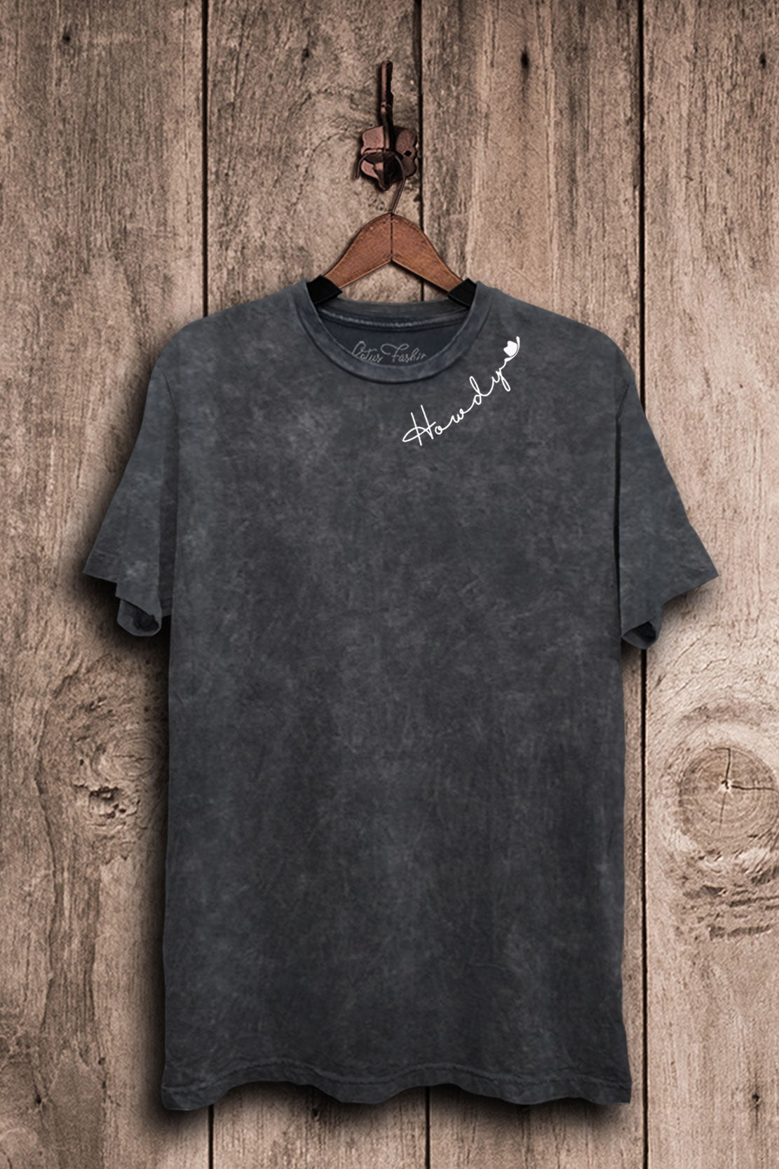 Howdy Cowboy Script Western Graphic T-Shirt