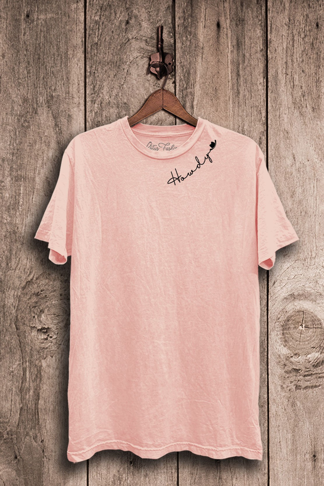 Howdy Cowboy Script Western Graphic T-Shirt