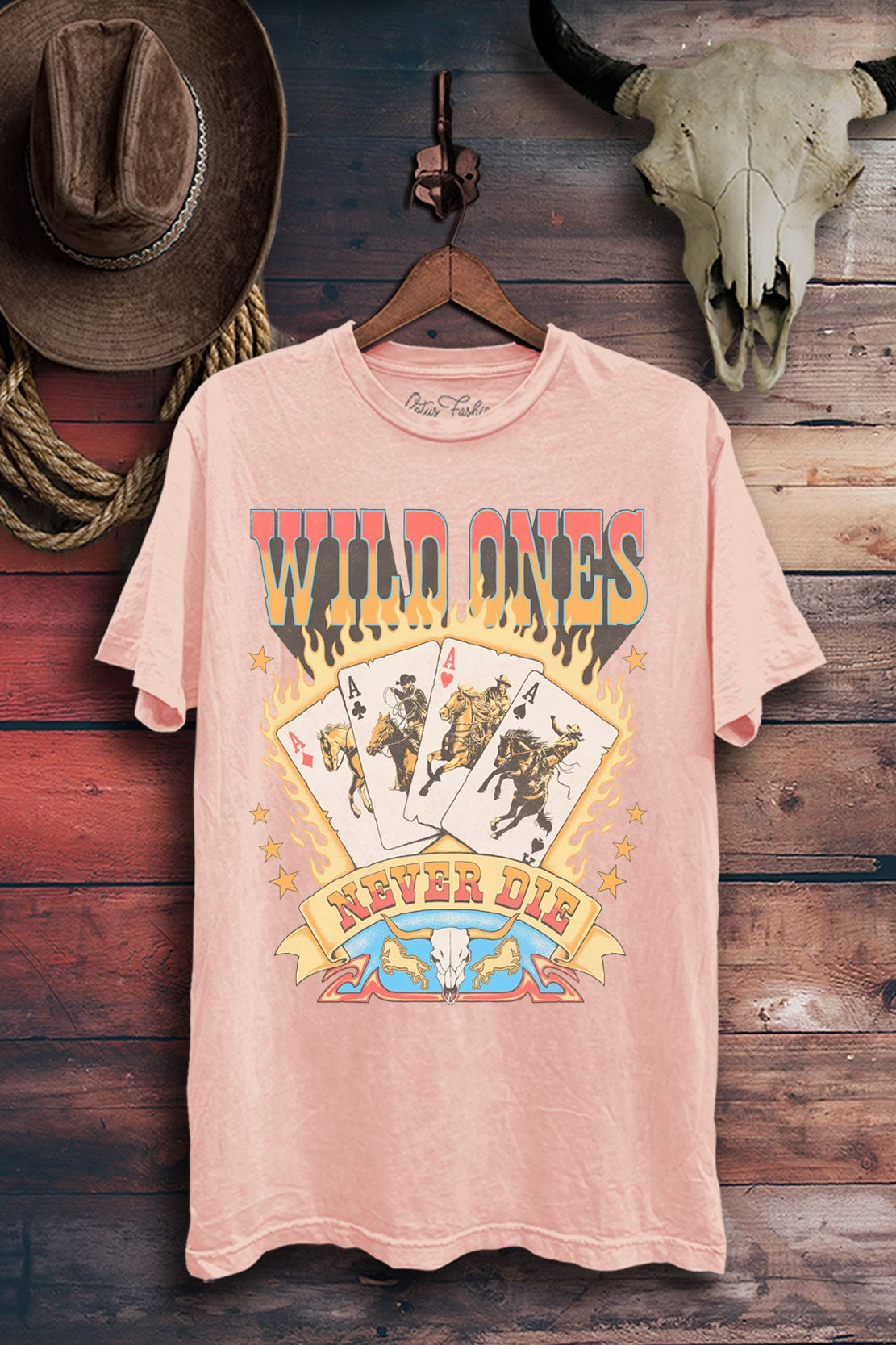 Wild Ones Never Die Western Graphic T-Shirt