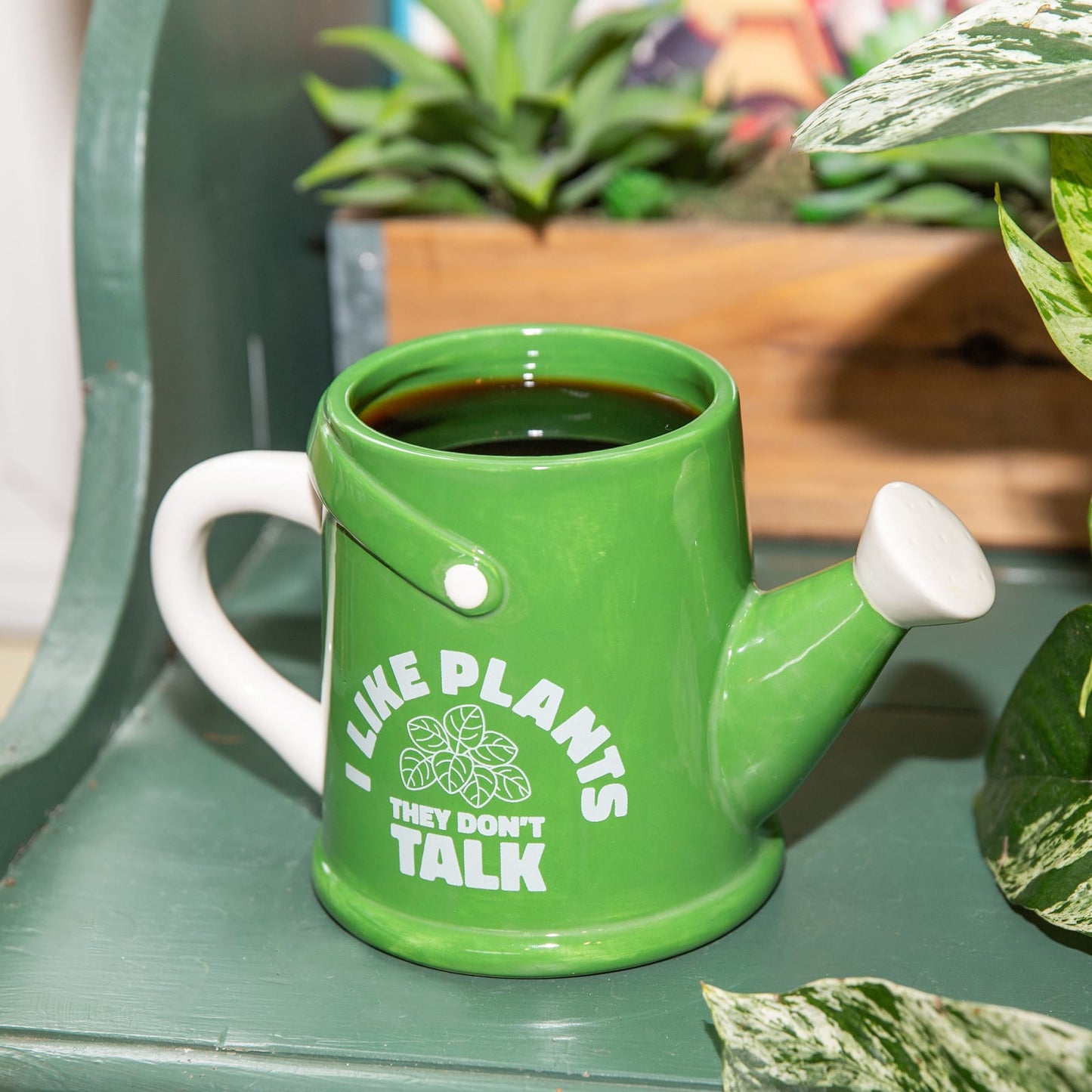 Plants Don't Talk Watering Can Mug