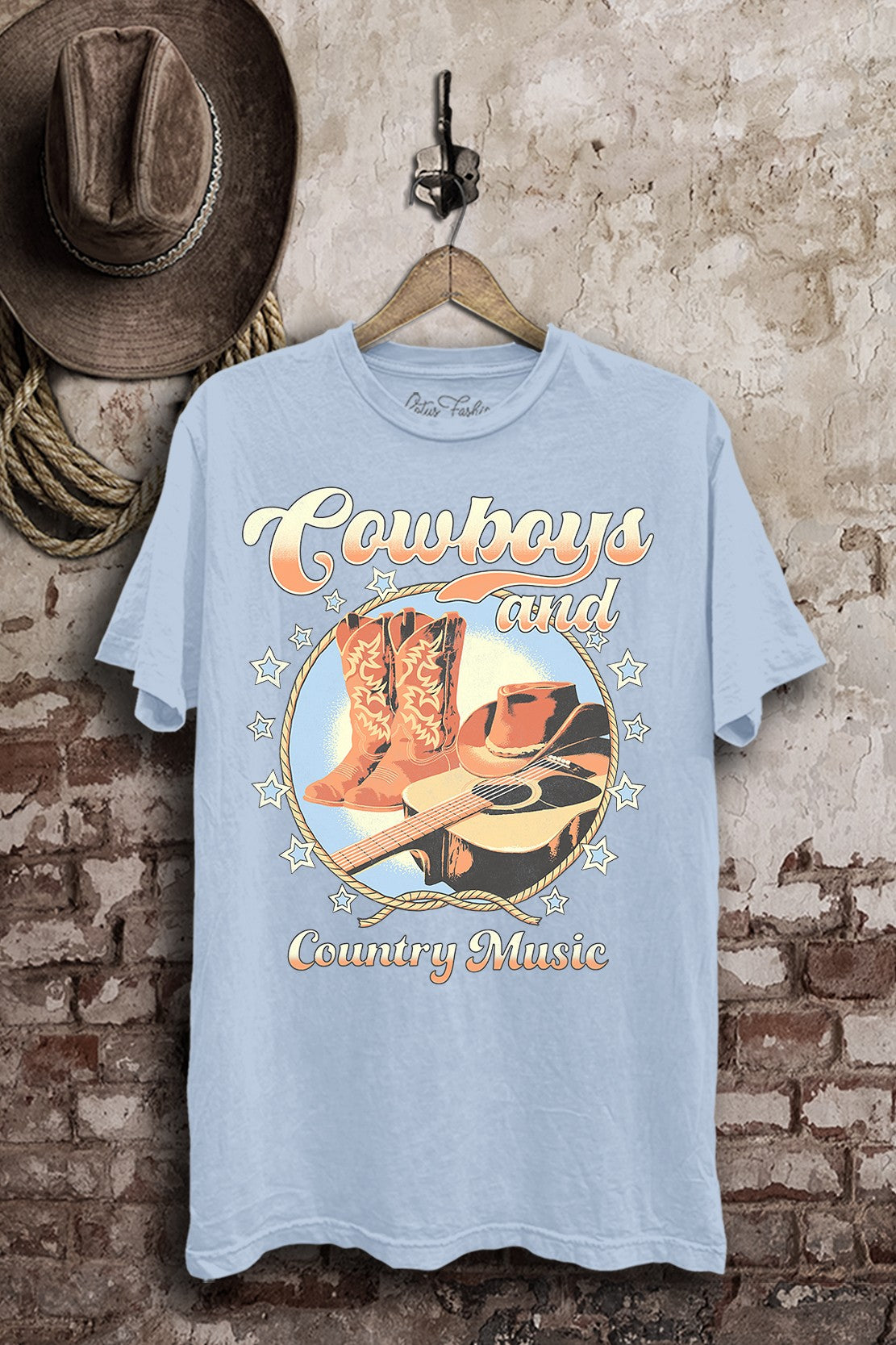 Cowboys And Country Music Western Graphic T-Shirt