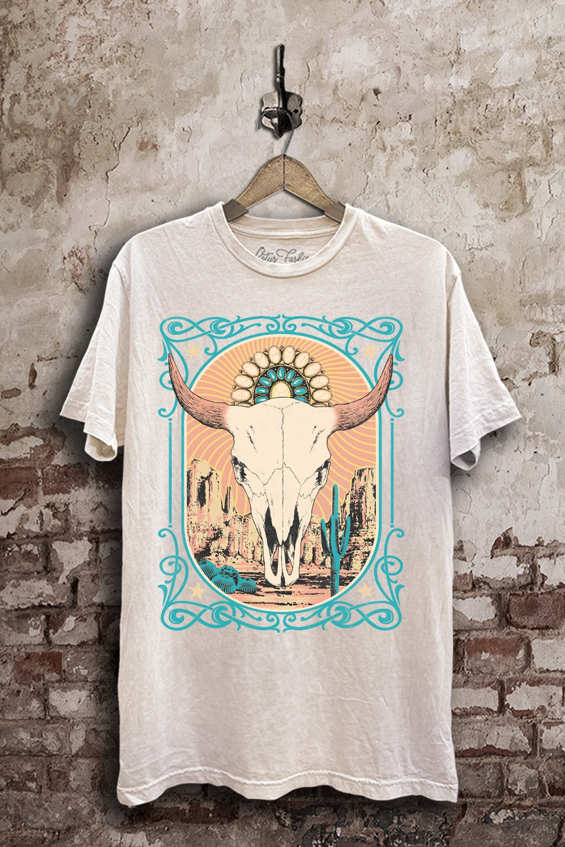 Steer Skull Western Graphic T-Shirt