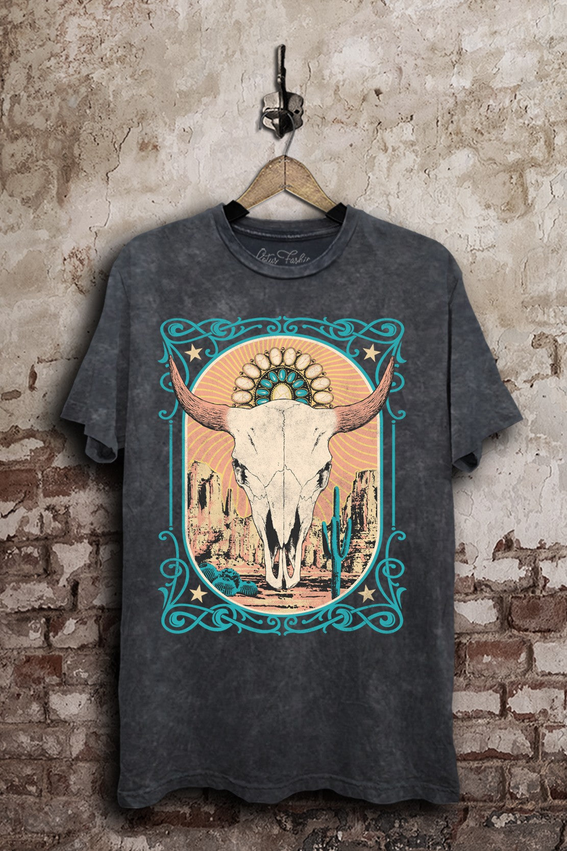 Steer Skull Western Graphic T-Shirt