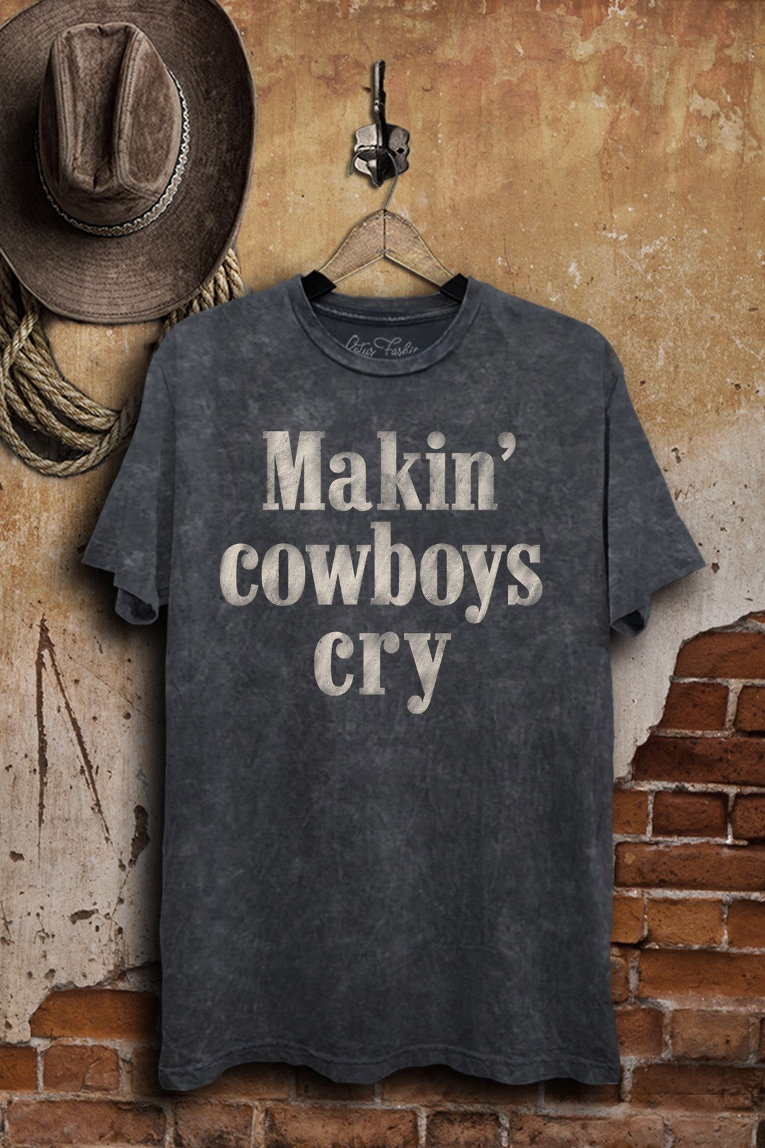 Making Cowboy Cry Western Graphic T-Shirt