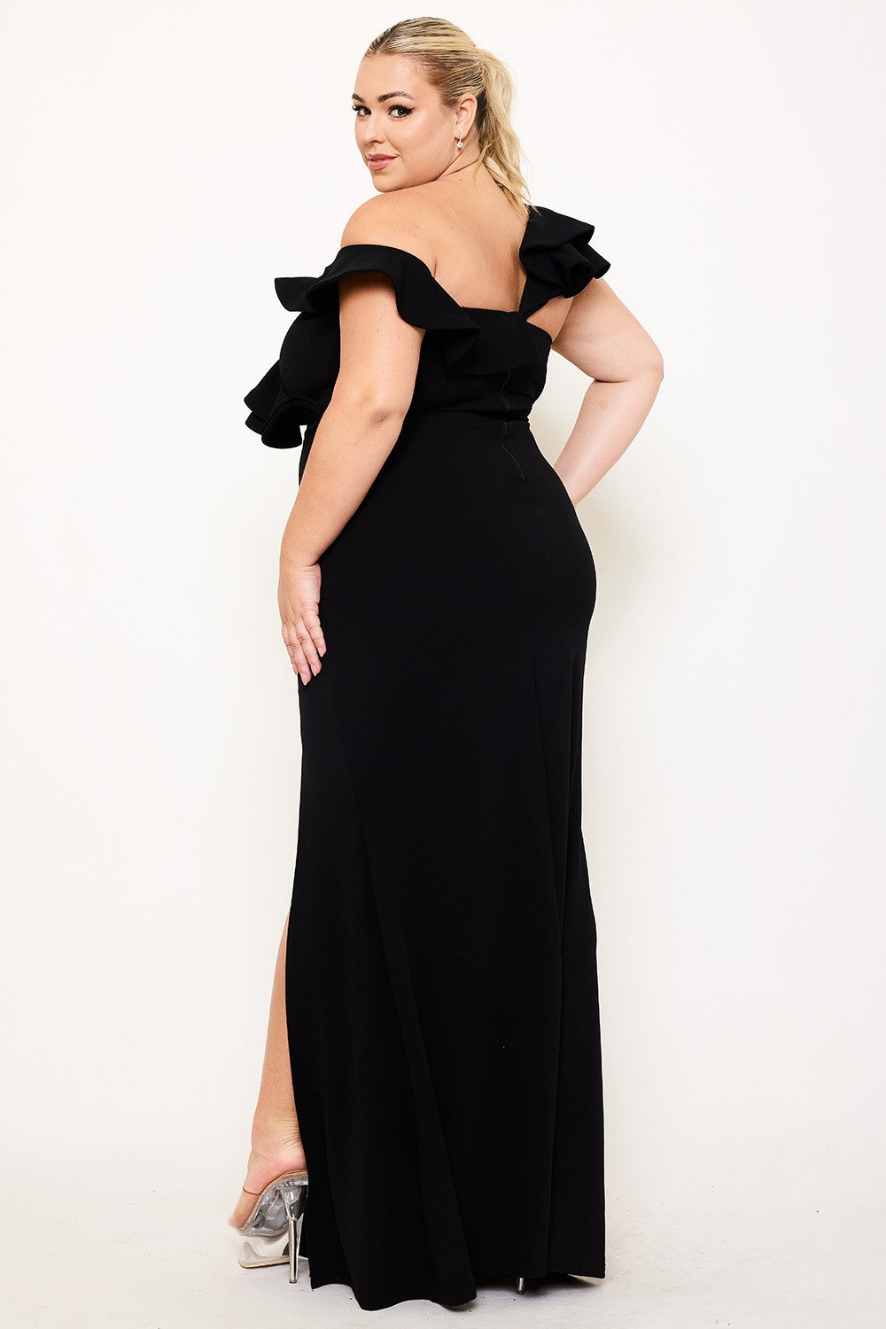 Black-Tie Beauty One-Shoulder Maxi Gown