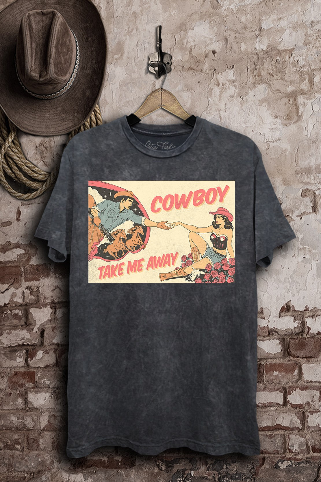 Cowboy Take Me Away Graphic T-Shirt