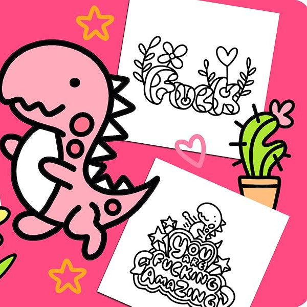 Swearing is Caring: Bold and Easy Adult Coloring Book