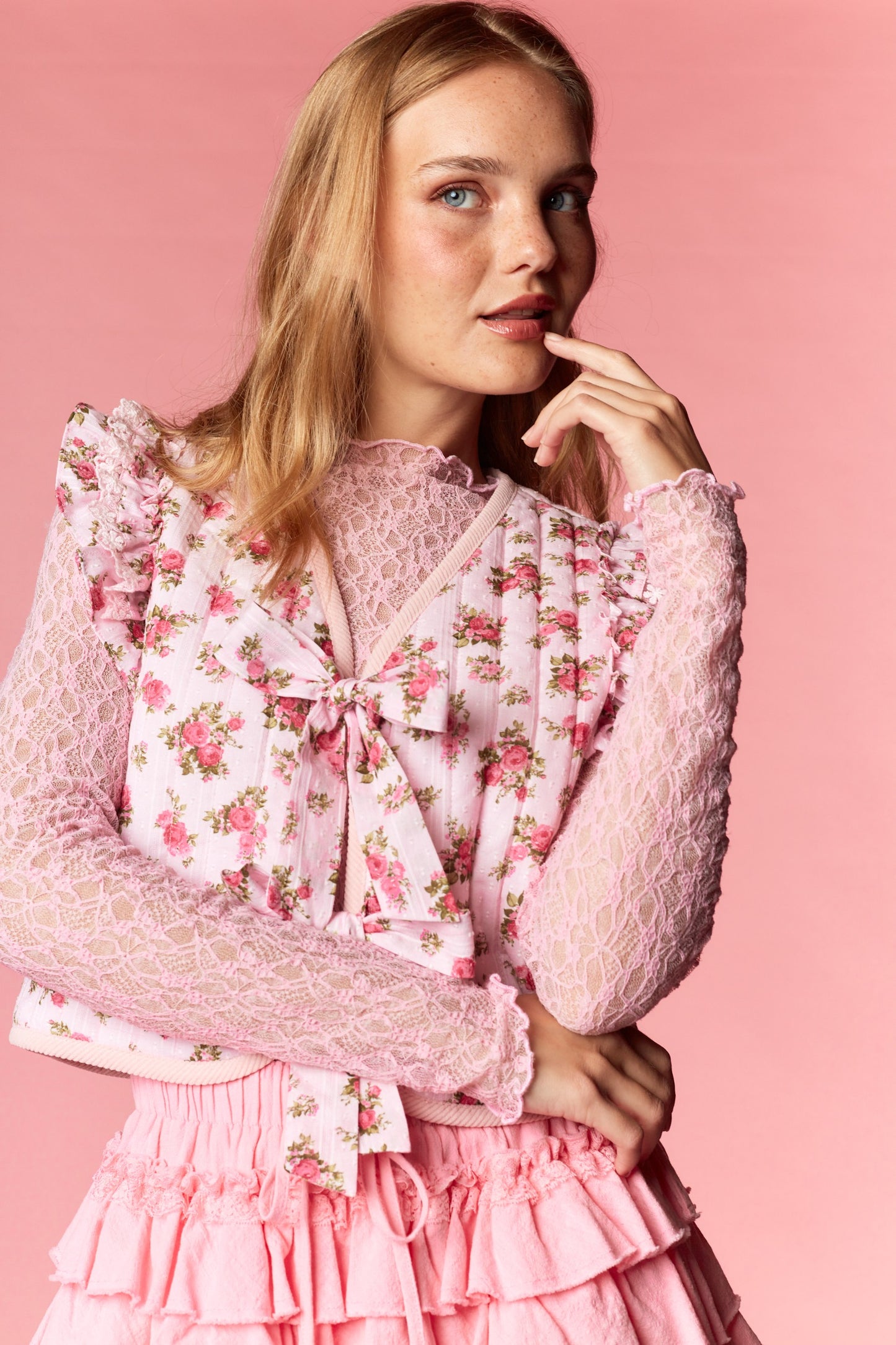 Rose Garden Romance Quilted Vest