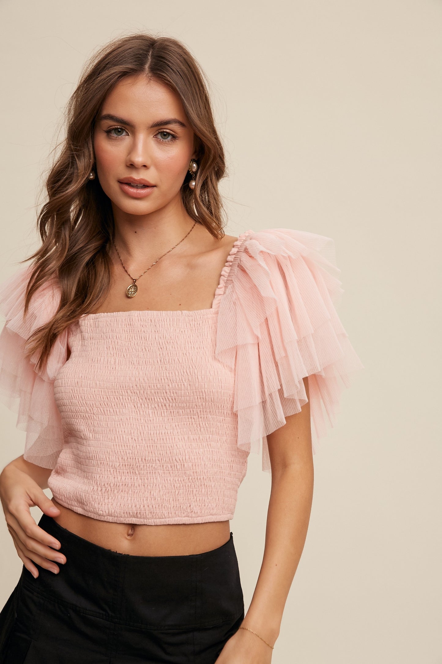 Delilah True Romance Top in Pink Blush