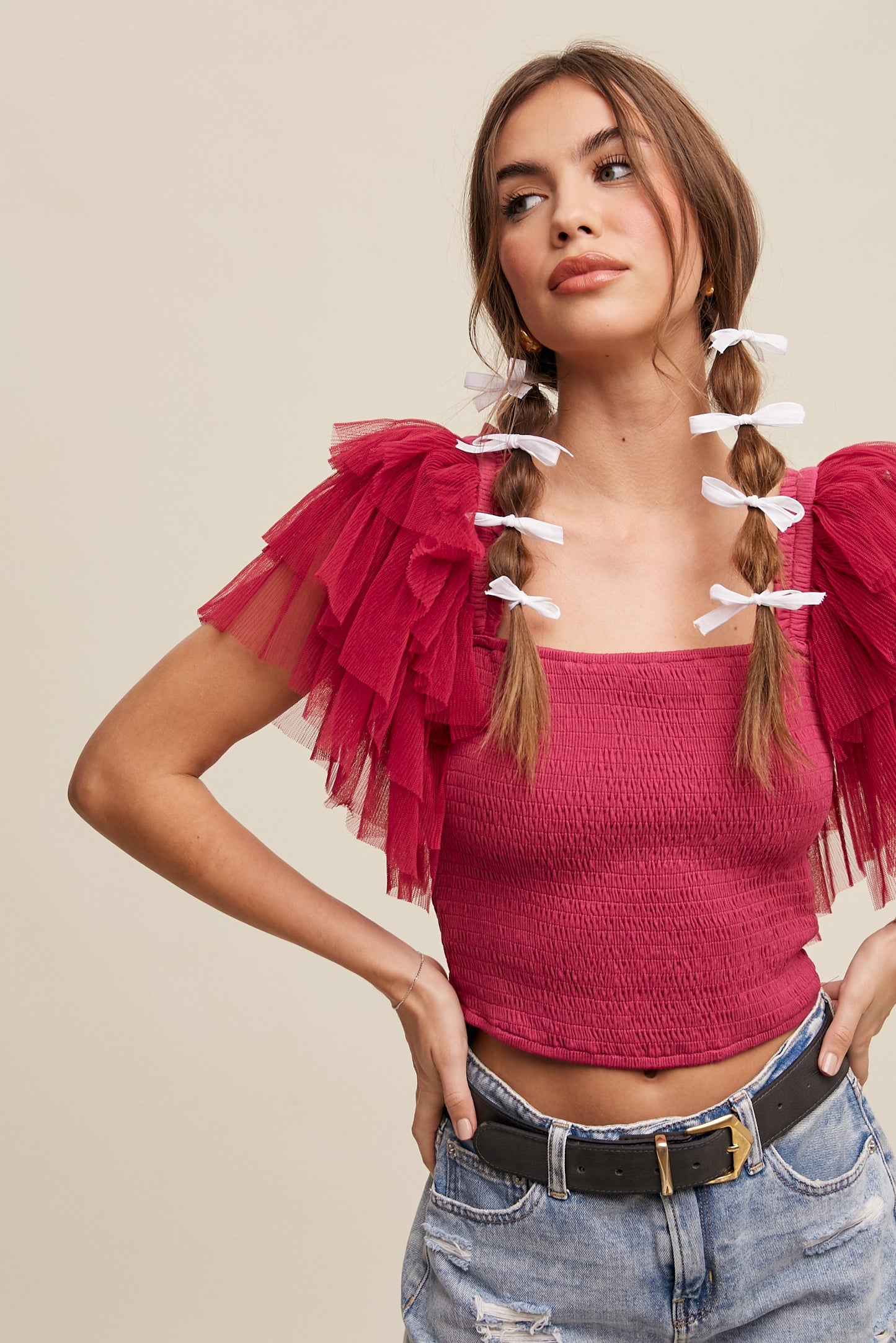 Delilah True Romance Top in Dakota Rose