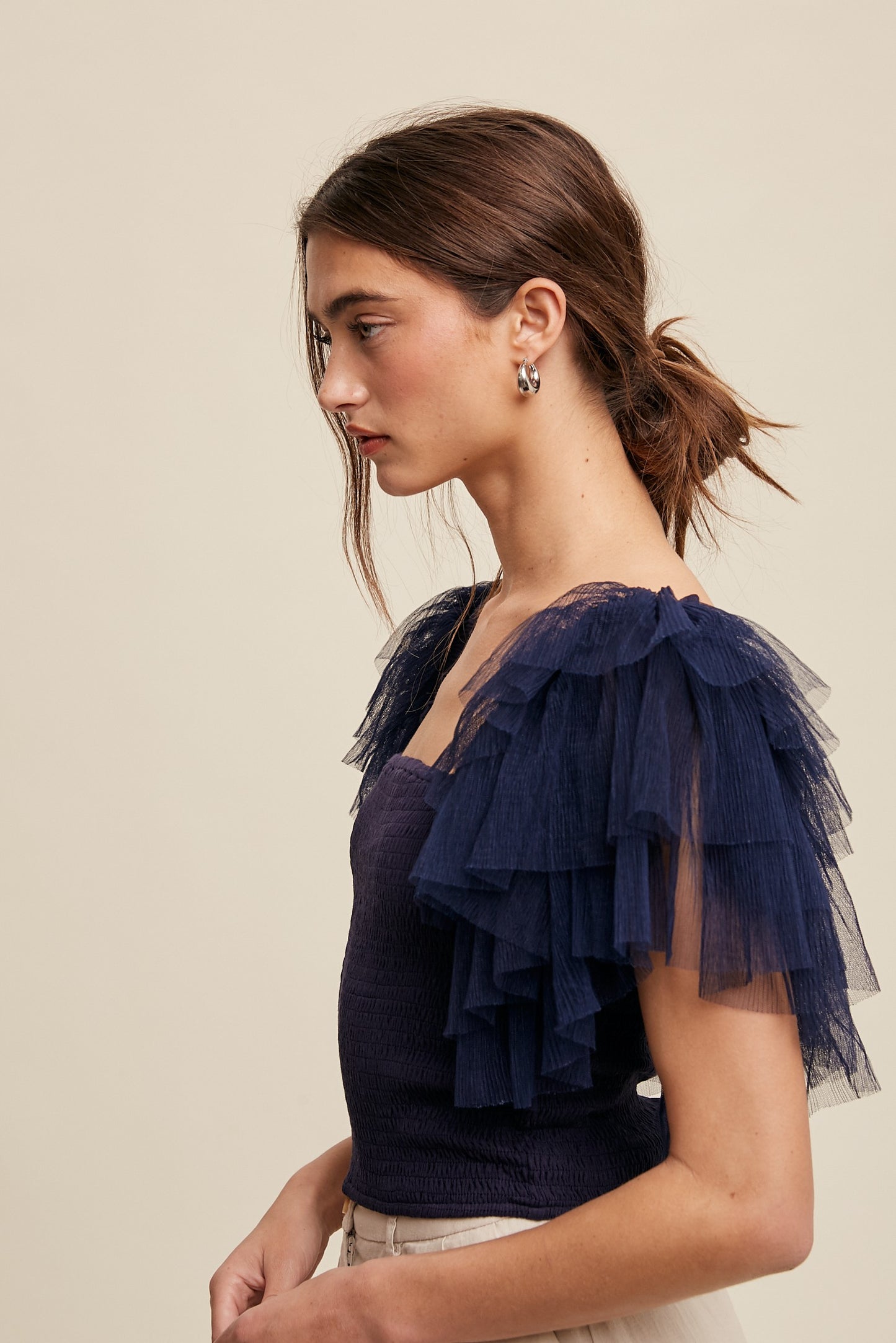 Delilah True Romance Top in Navy