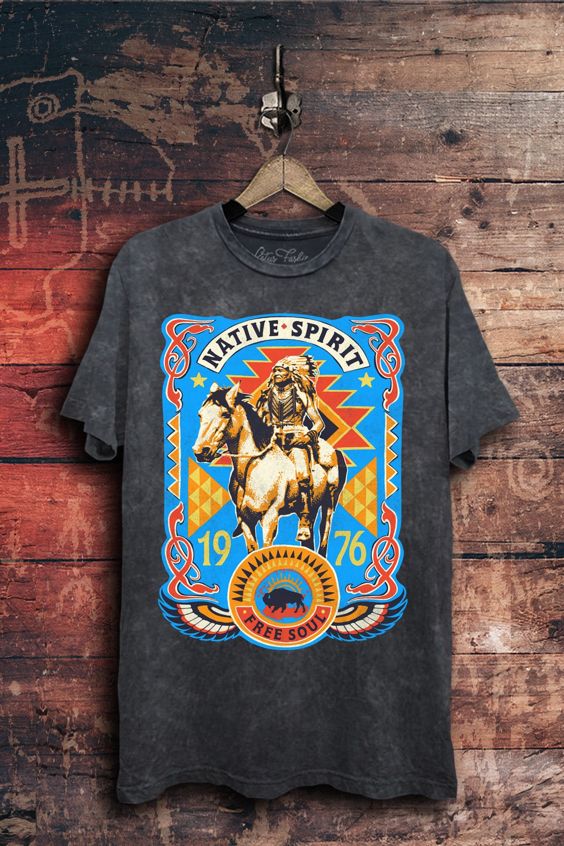 Honor The Native Spirit Western Graphic T-Shirt