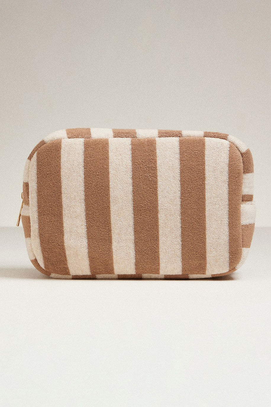 Large Striped Makeup Bag