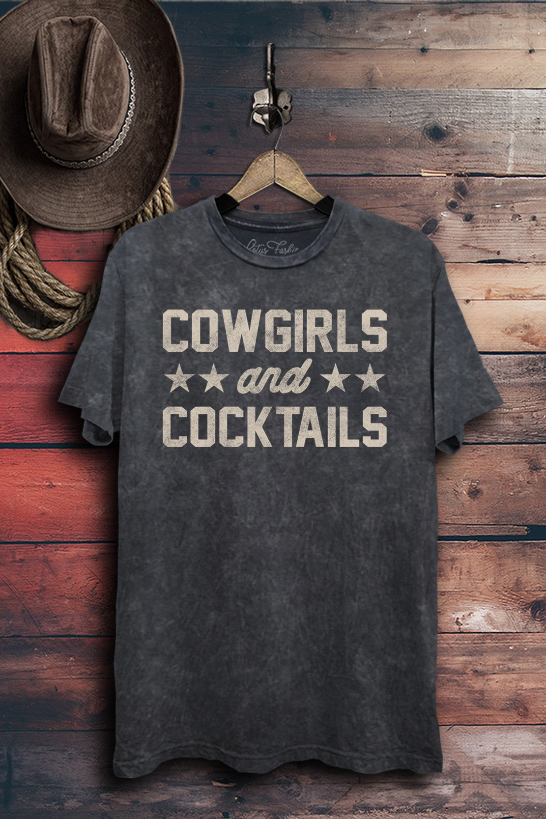 Cowgirls And Cocktails Western Graphic T-Shirt