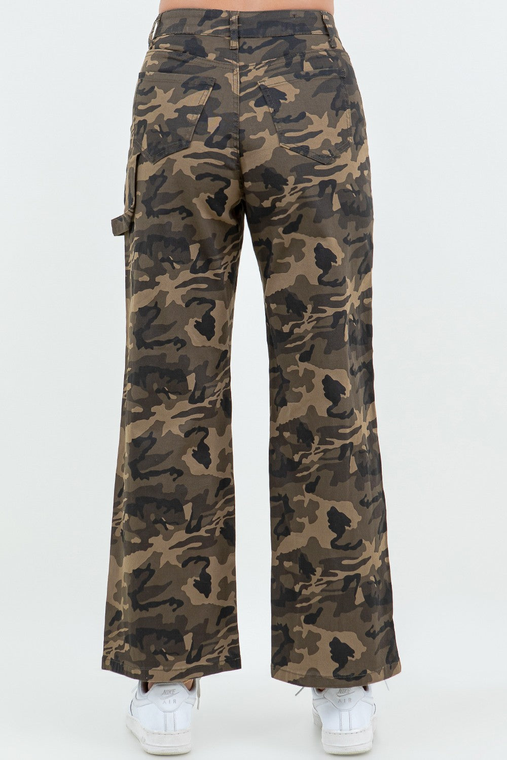 Camo Couture Wide Leg Cargo Jeans