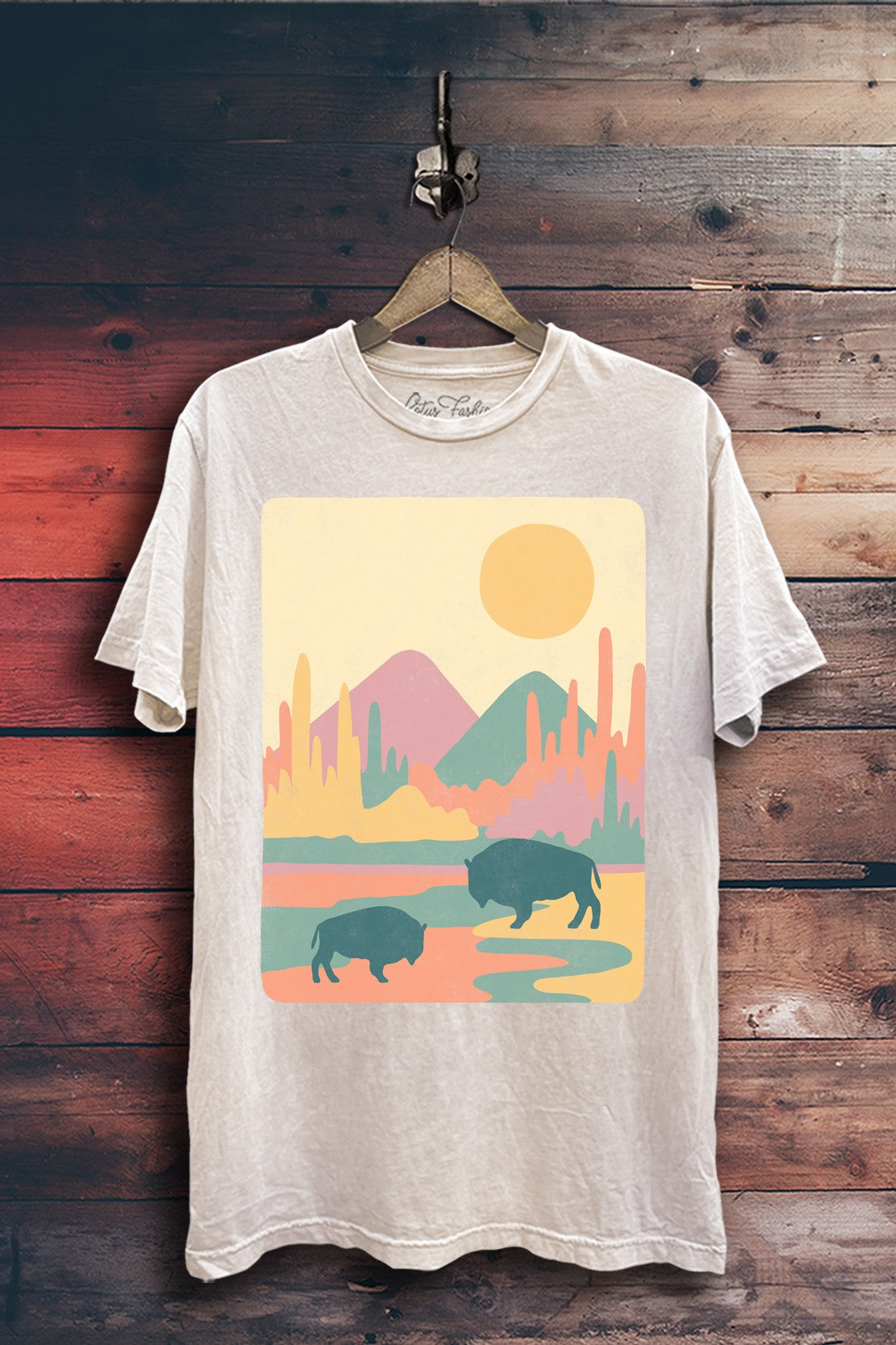 Roam Free Bison Western Graphic T-Shirt