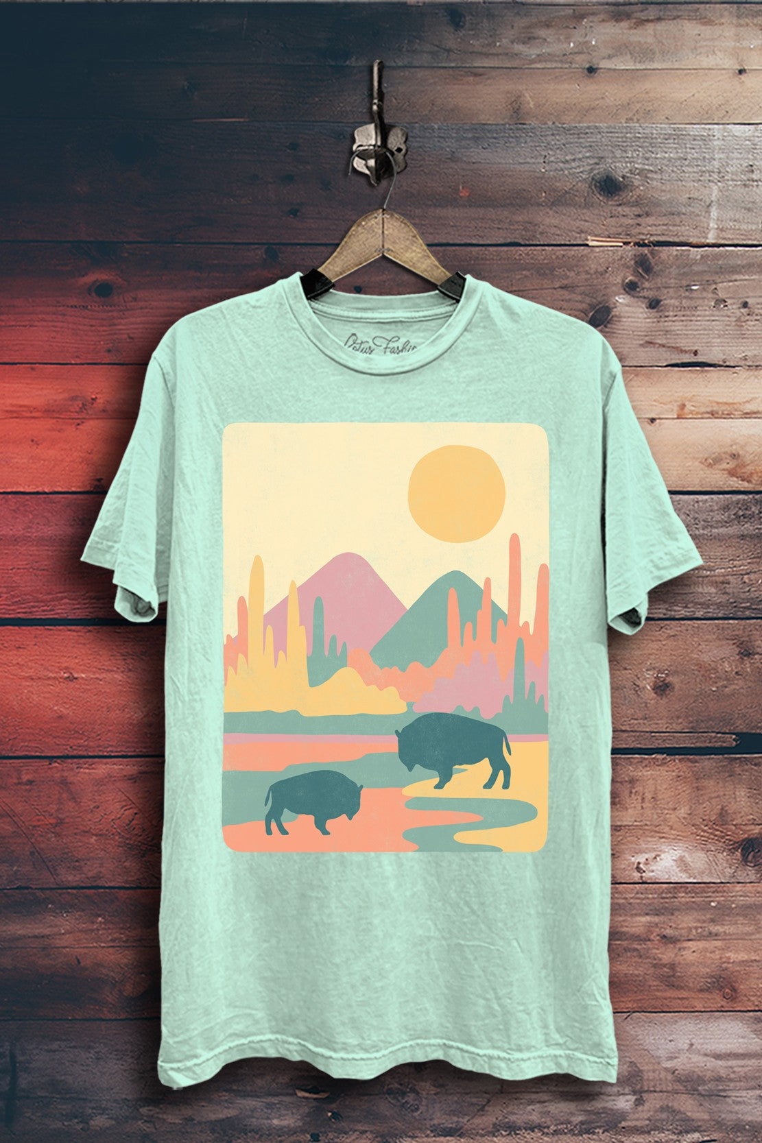 Roam Free Bison Western Graphic T-Shirt