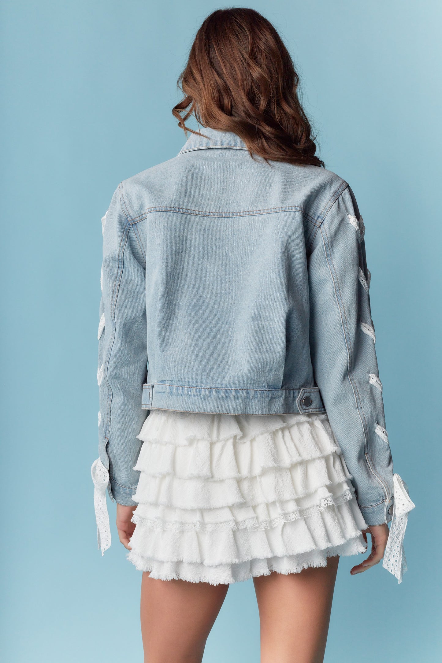Riley Romantic Rebel Laced Denim Jacket