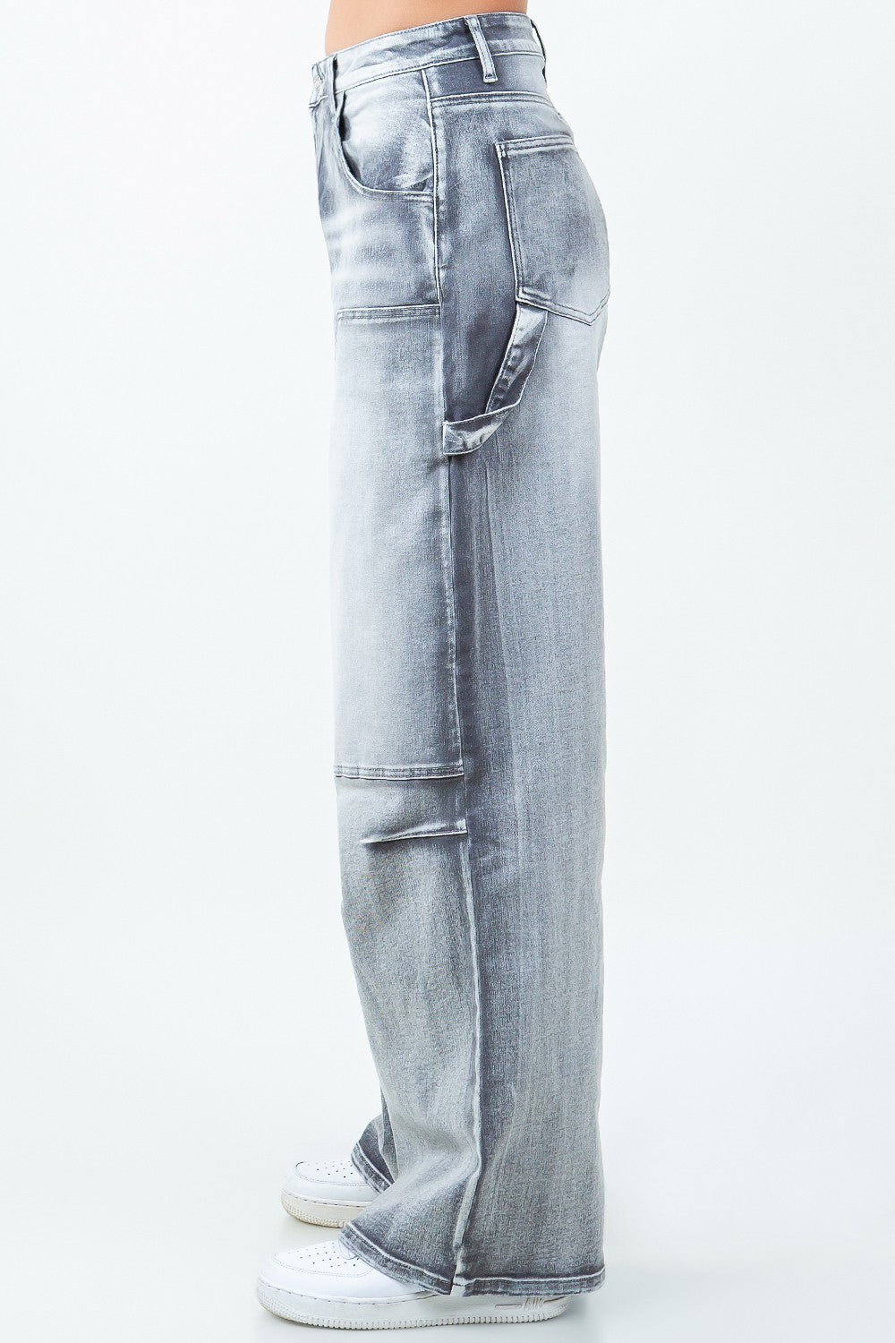 Fade Into You Wide Barrel Leg Jeans