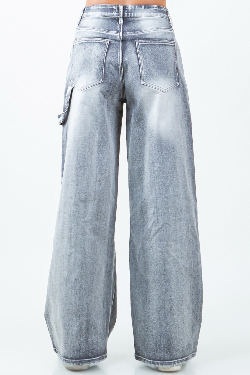 Fade Into You Wide Barrel Leg Jeans