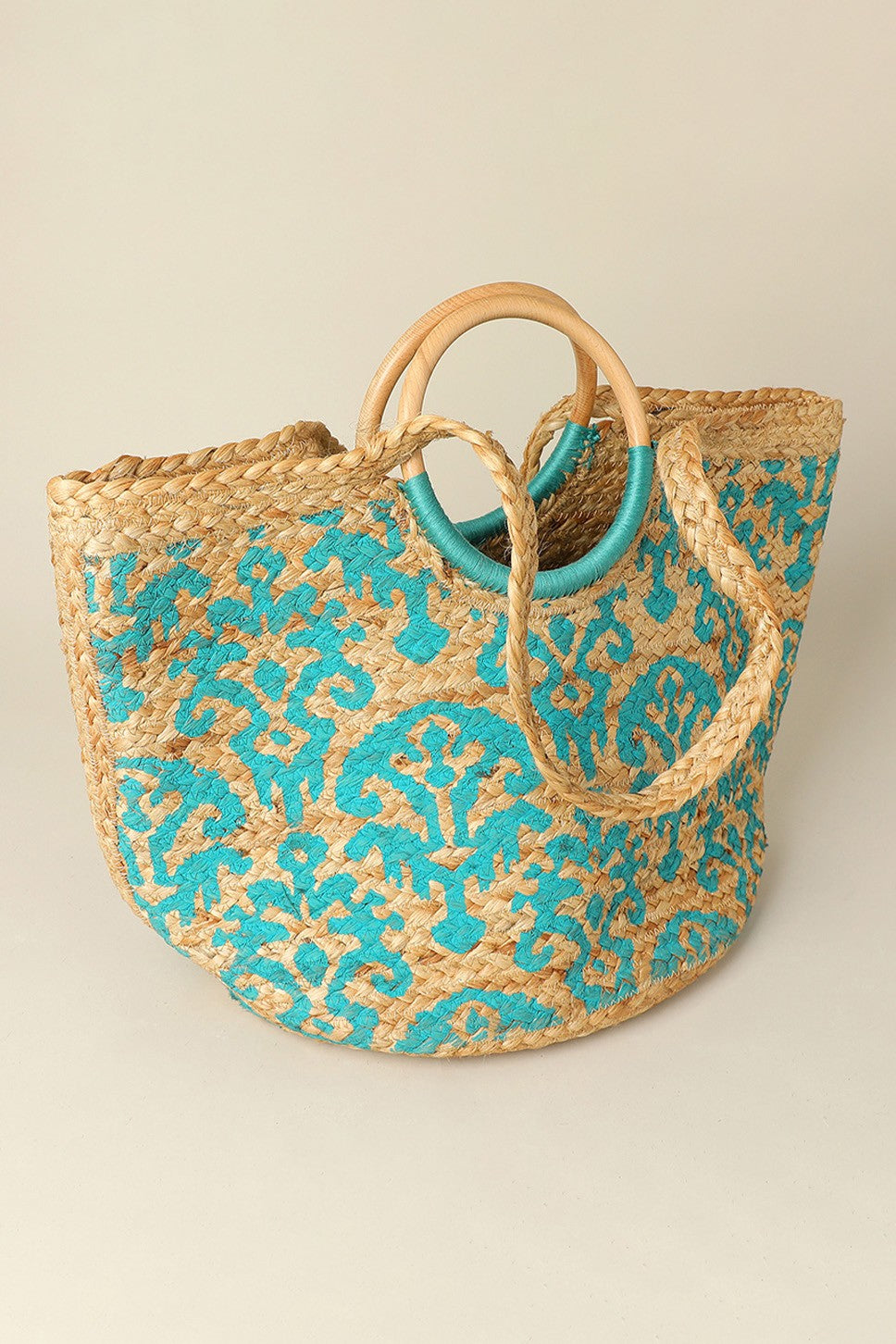 Boho Marketplace Woven Tote Bag