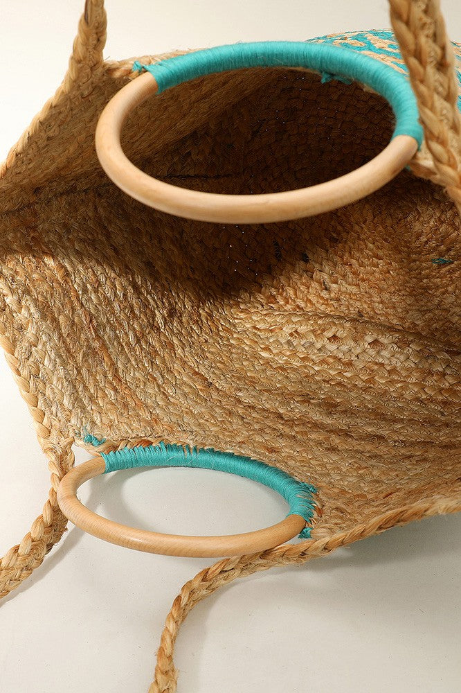 Boho Marketplace Woven Tote Bag