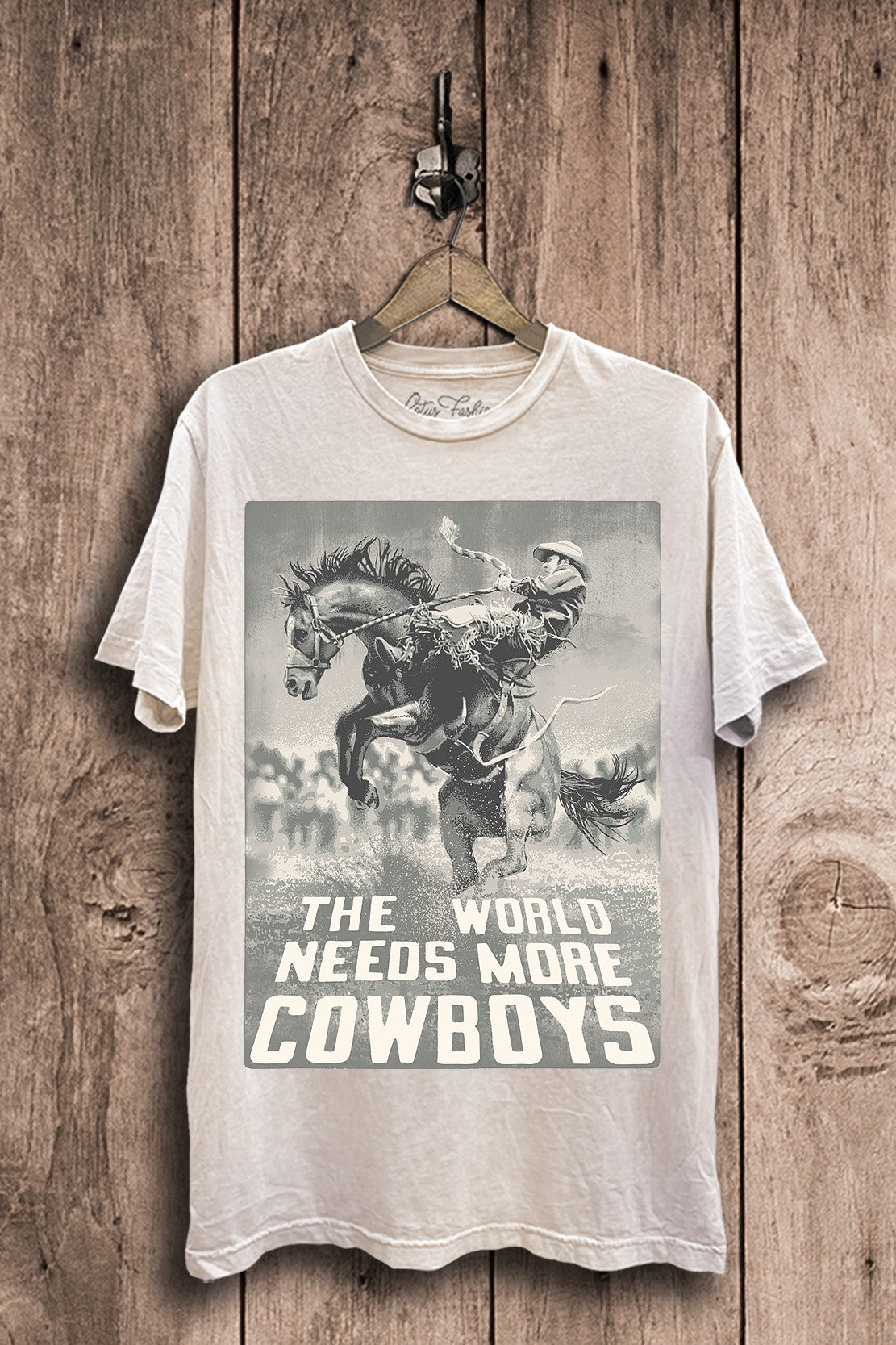 The World Needs More Cowboys Western Graphic T-Shirt