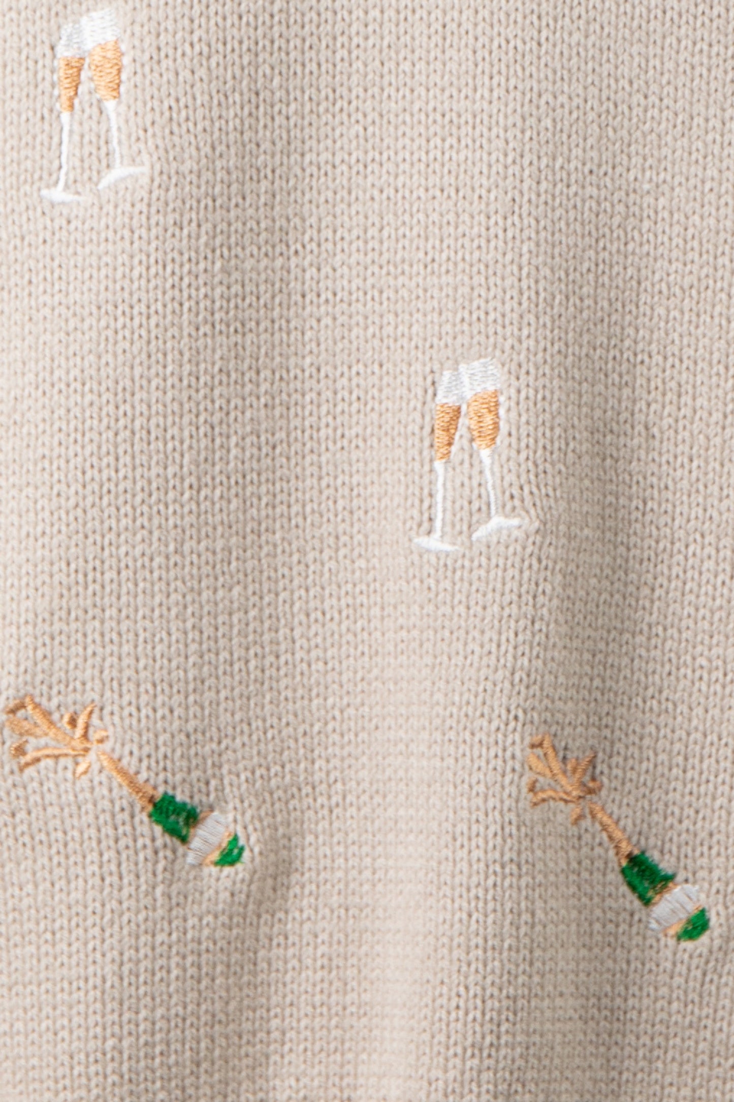 SALUTE THE FLUTE CHAMPAGNE PARTY SWEATER