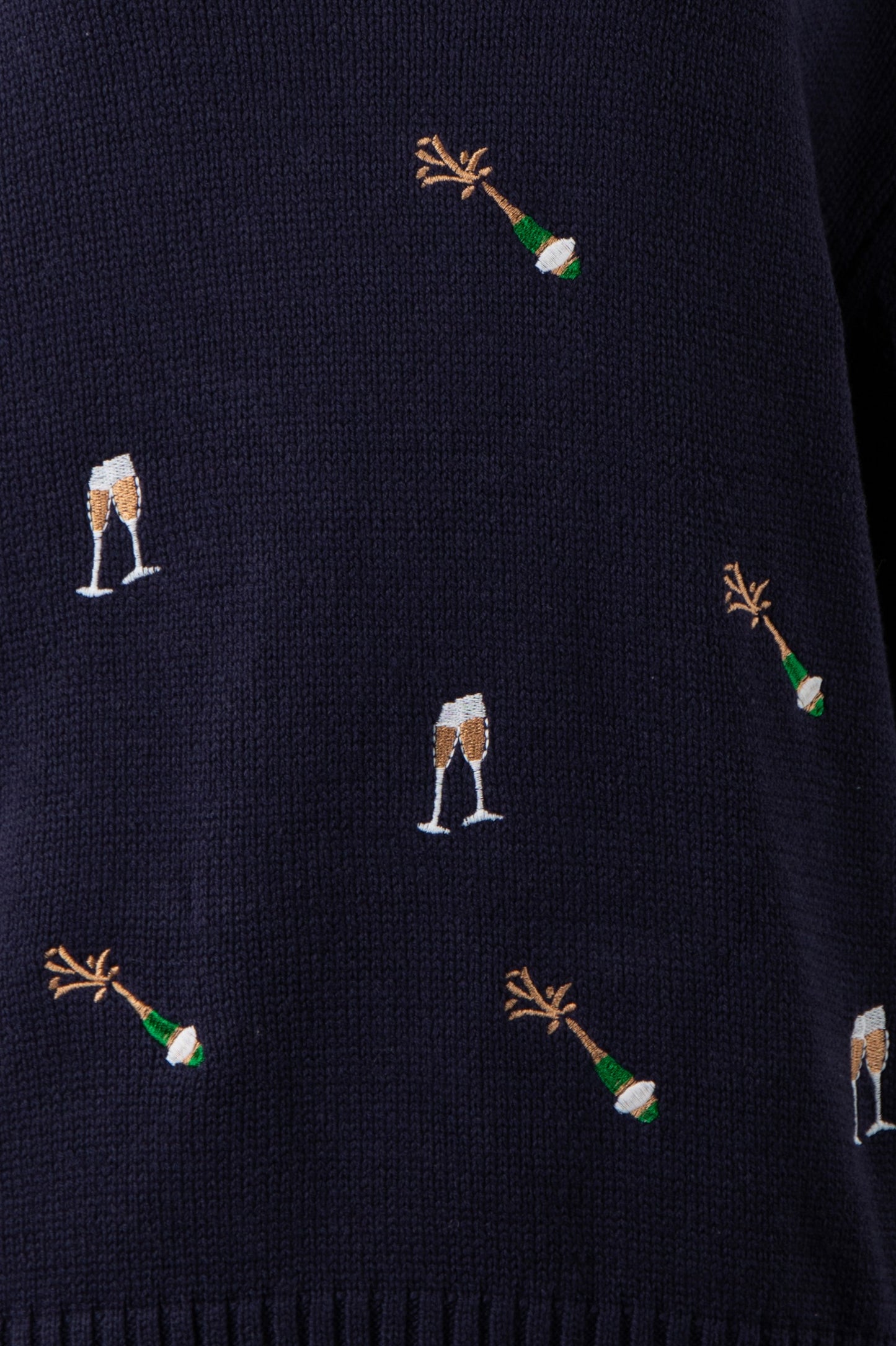 SALUTE THE FLUTE CHAMPAGNE PARTY SWEATER