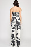 Sassy 70's Wide-leg Floral Jumpsuit