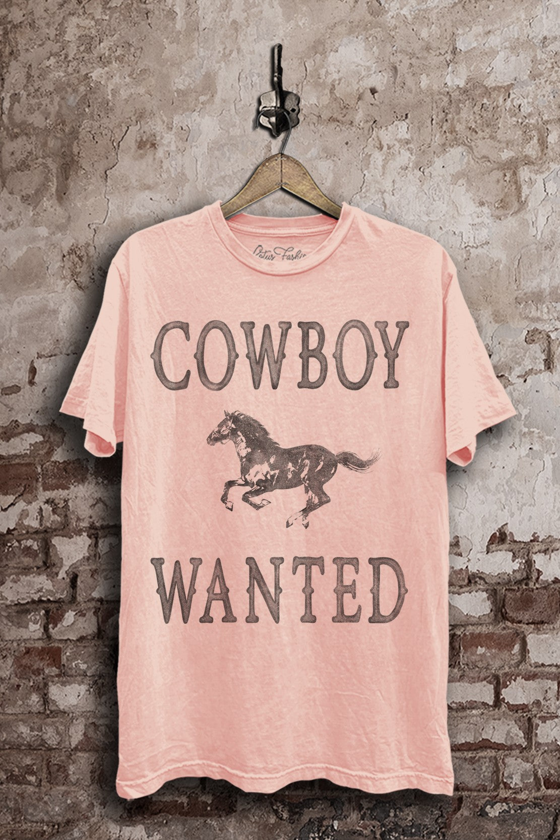 Cowboy Wanted Western Graphic T-Shirt