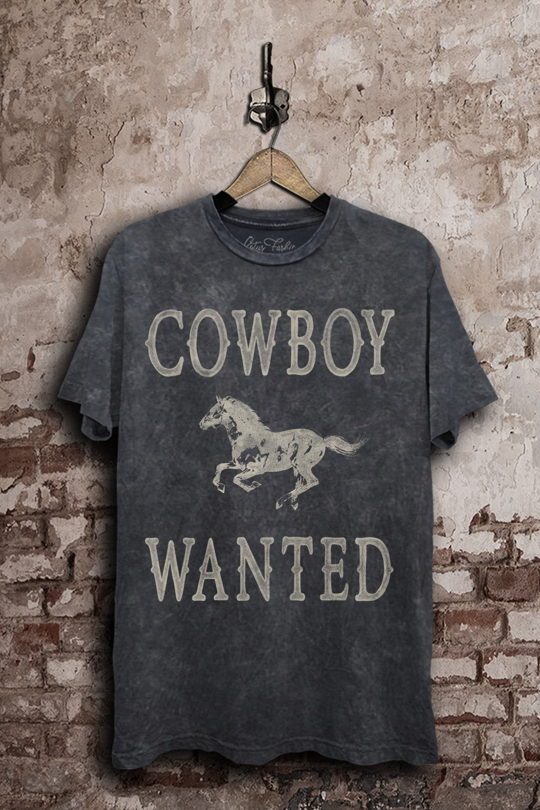 Cowboy Wanted Western Graphic T-Shirt