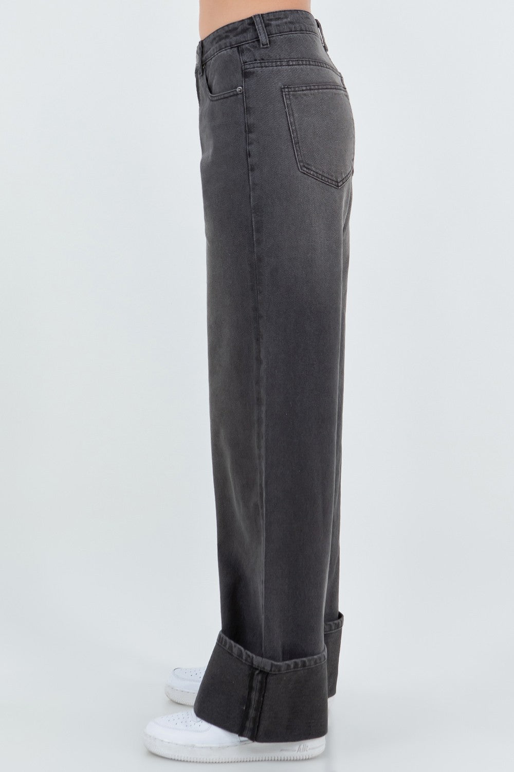 Roll With It Straight Leg Cuffed Jeans